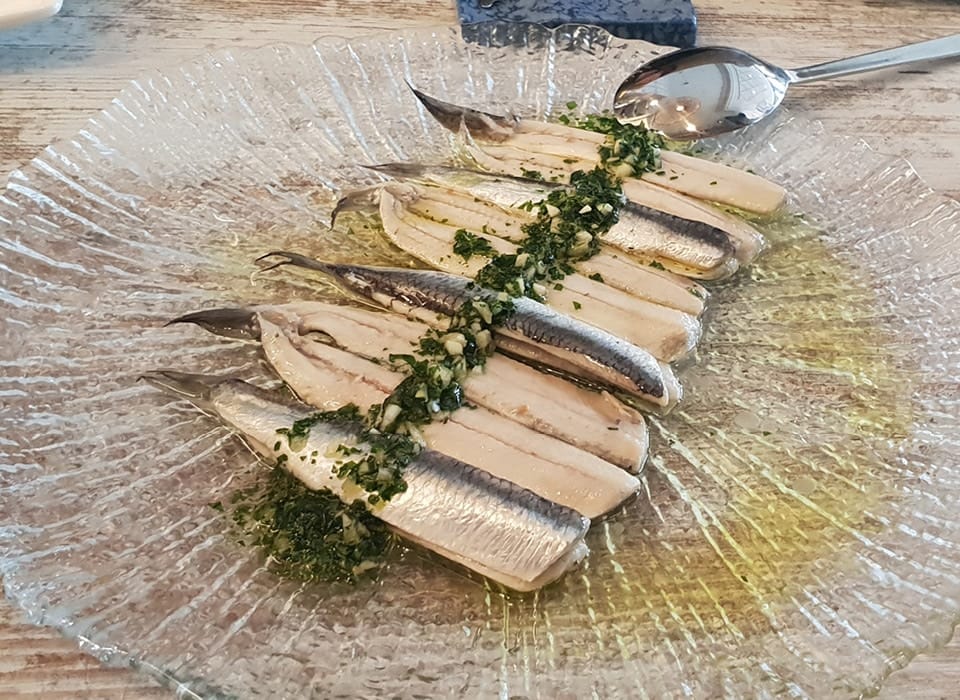 Imagen receta Boquerones en vinagre con AOVE Koroneiki